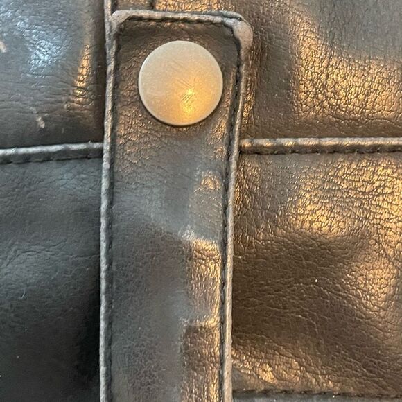 Sonoma Dark Leather Bomber Jacket - Picture 6 of 11